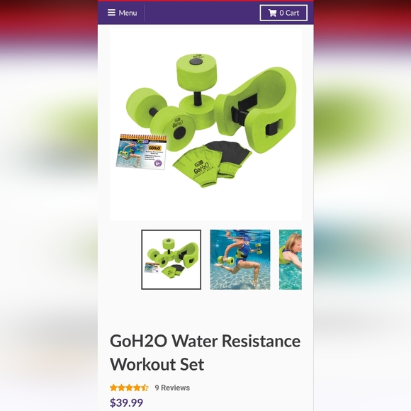 GoFit GoH20 Water-Resistance Workout Set - Picture 6 of 6